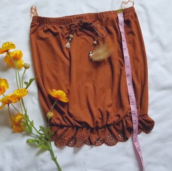 Rosetti Tops - Brown tube top